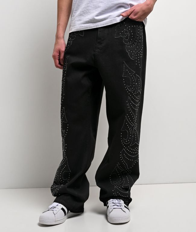 CATCHER バスケットボールパンツ 黒baggy opium y2khedi Carre Baggy Carpenter Jeans Black | Culture Kings US