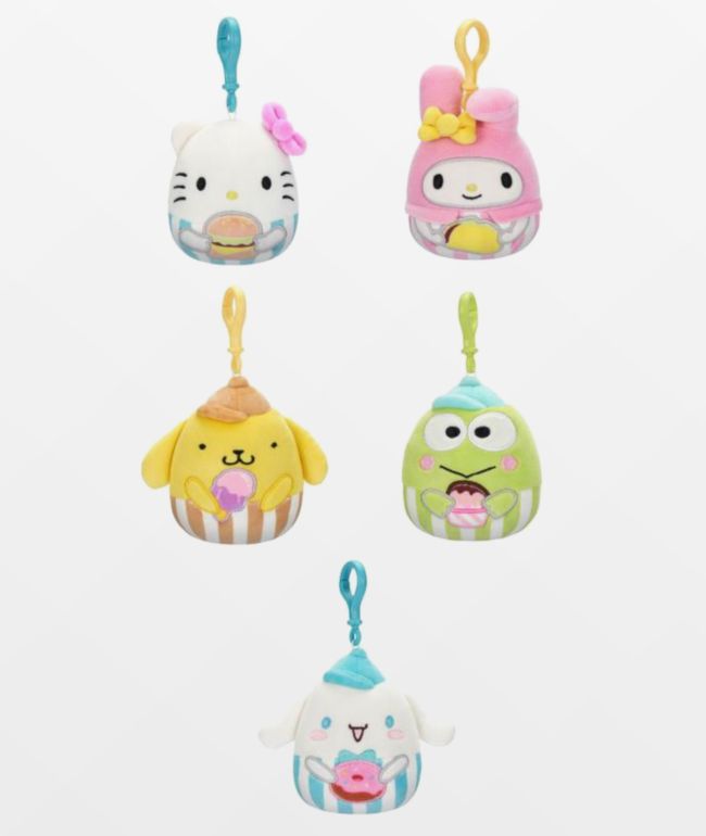 Hello Kitty & Friends x Squishmallows Food Truck Assorted Plush Bag Charm - Hello Kitty And Friends