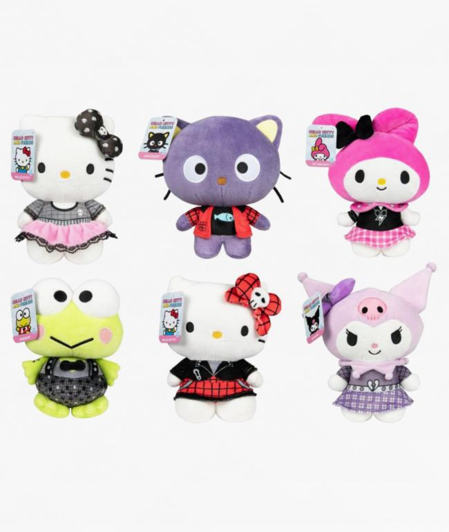 Hello Kitty & Friends Goth Assorted Plush Toy - Hello Kitty And Friends