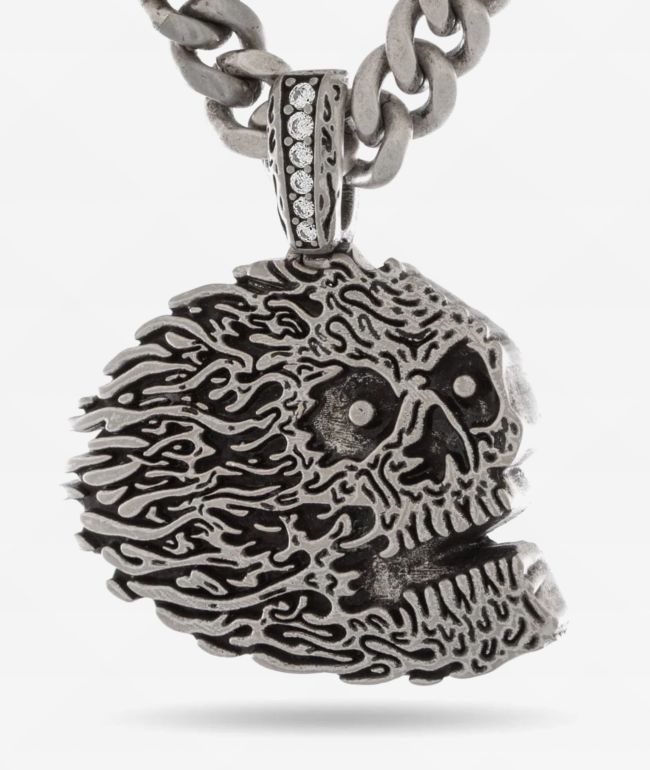 Liquid Death x King Ice Skull Necklace - King Ice