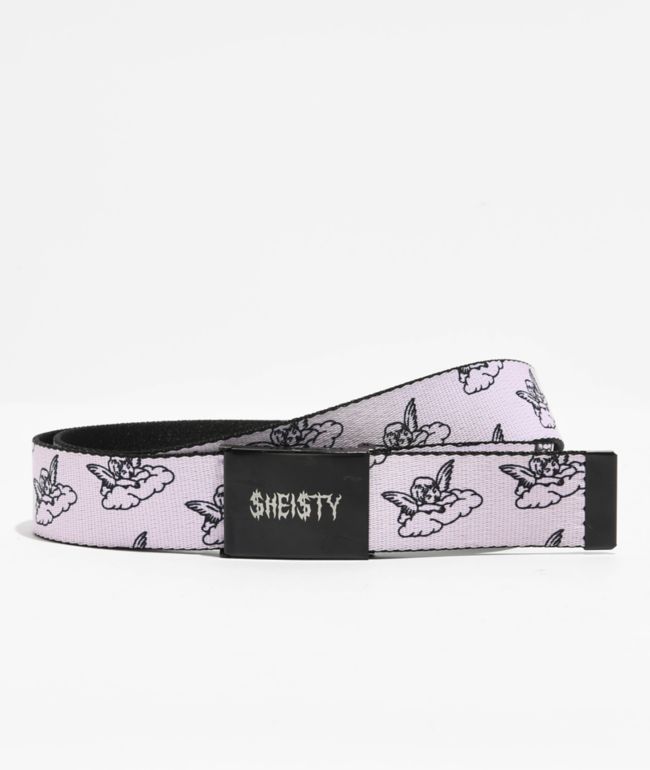 Sheisty Cherub Pink Web Belt - $hei$ty