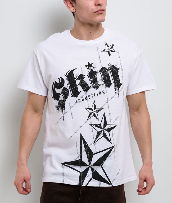 Skin Industries Locked Up White T-Shirt - Skin Industries