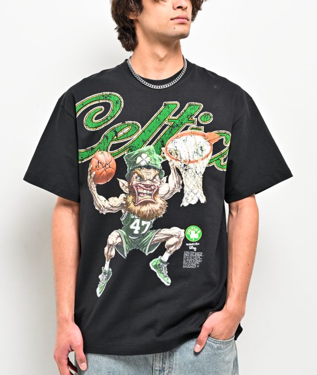 Mitchell & Ness x LRG Celtics Wild Art Black T-Shirt - Mitchell & Ness