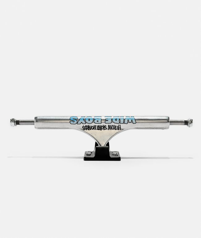Slappy x Heroin ST1 Wide Boys Hollow 10.5" Silver & Black Truck - Slappy Truck Co.
