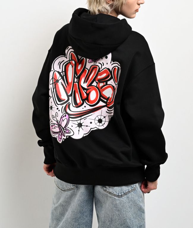 Nike Sportswear Airbrush Phoenix Fleece Black Hoodie - Nike