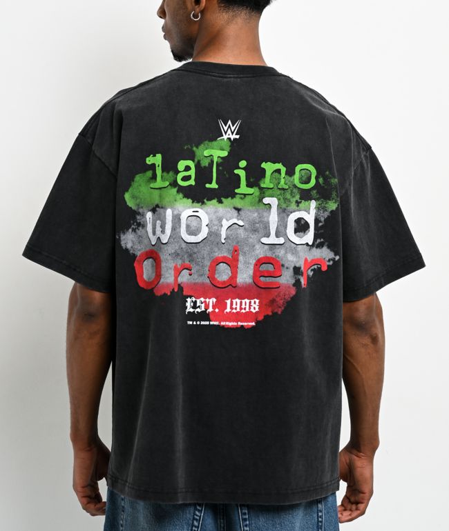 WWE LWO Black Wash T-Shirt - WWE