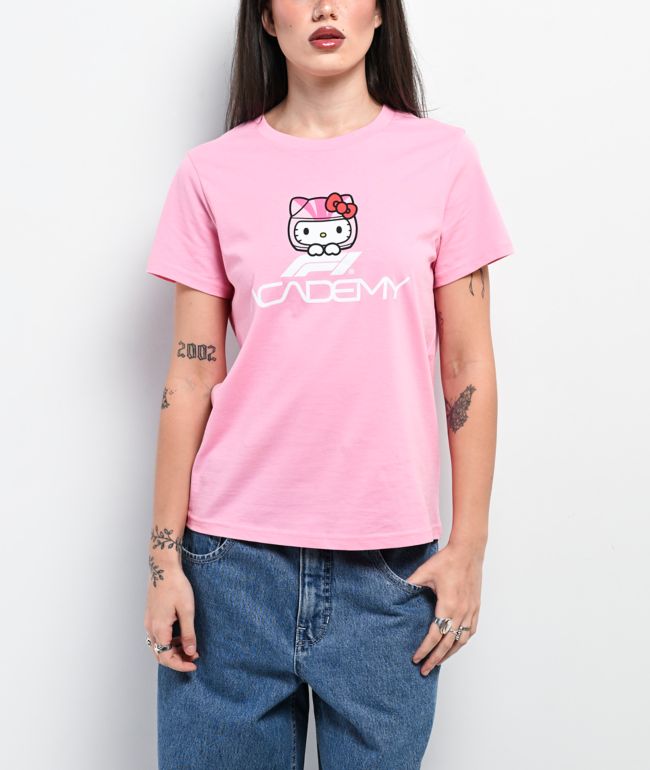 Formula 1 x Hello Kitty Logo Pink T-Shirt - Formula 1