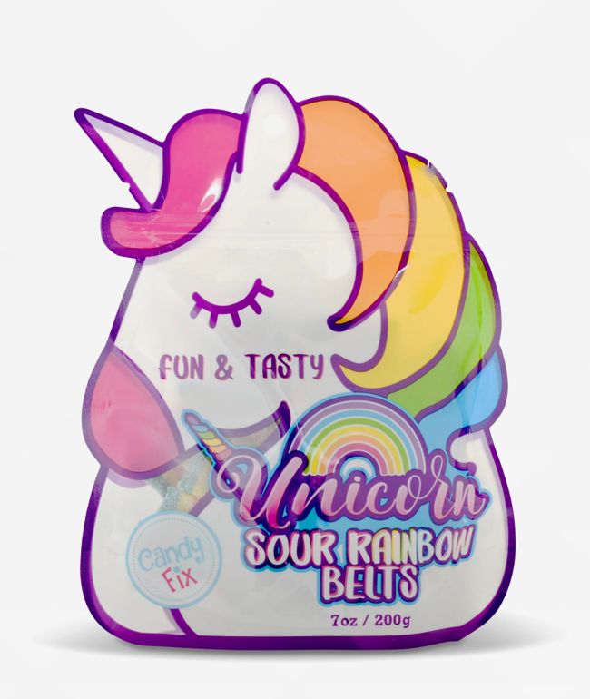 Candy Fix Unicorn Sour Rainbow Belts Candy - Candy Fix