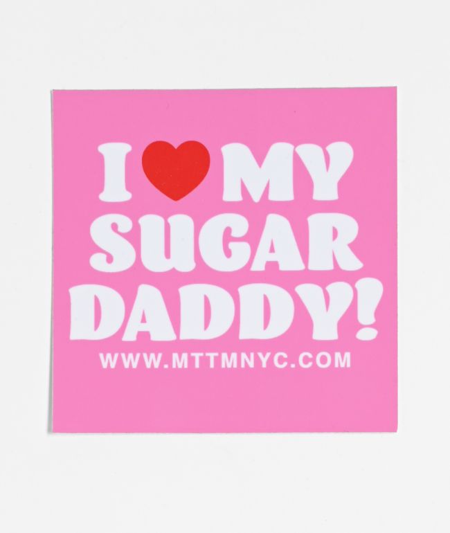 Married To The Mob Sugar Daddy Pink Sticker - Married To The Mob