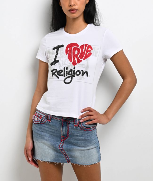 True Religion I Love True Classic White T-Shirt - True Religion