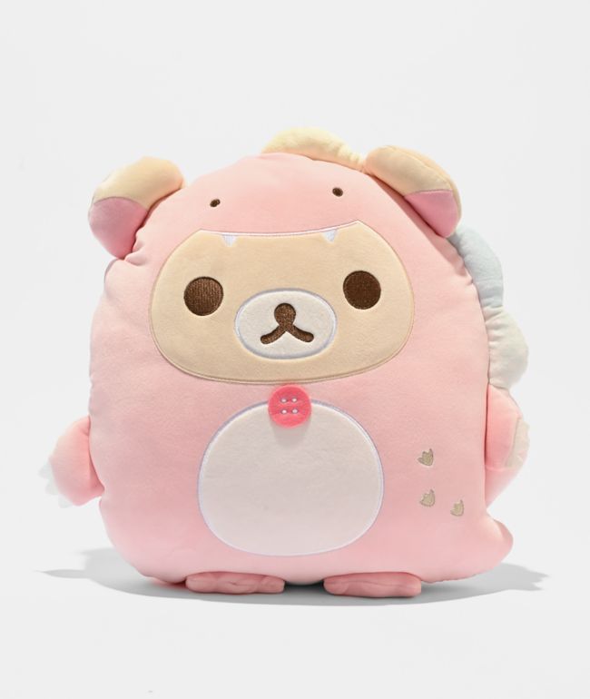 Korilakkuma Dino Flat Mochi Plush Toy - 
