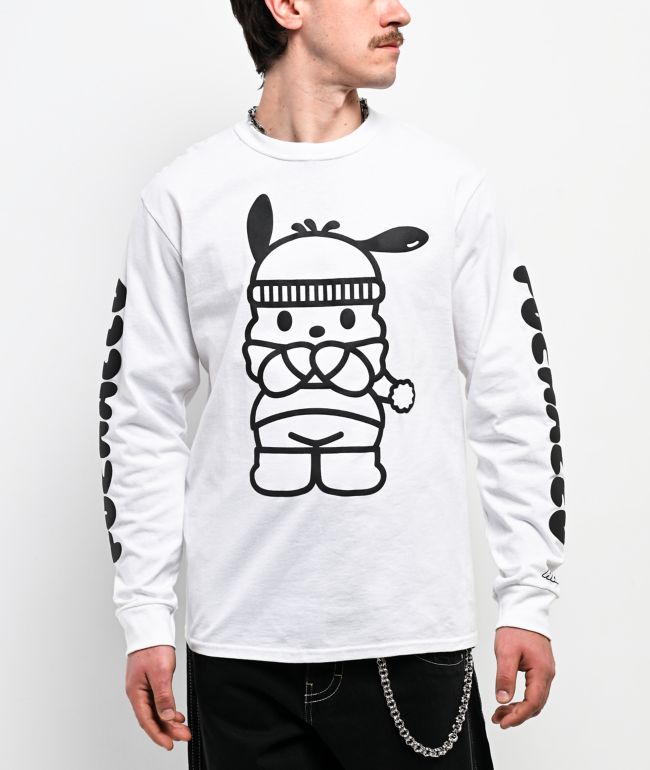 Hello Kitty® & Friends | A.LAB Pochacco™ Puffer White Long Sleeve T-Shirt - A.LAB