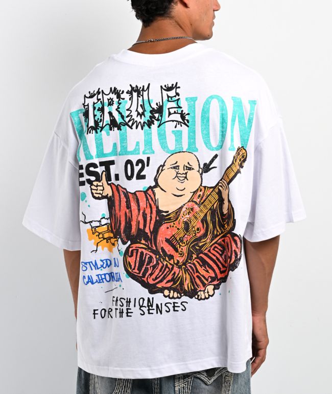 True Religion Concert Buddha White T-Shirt - True Religion