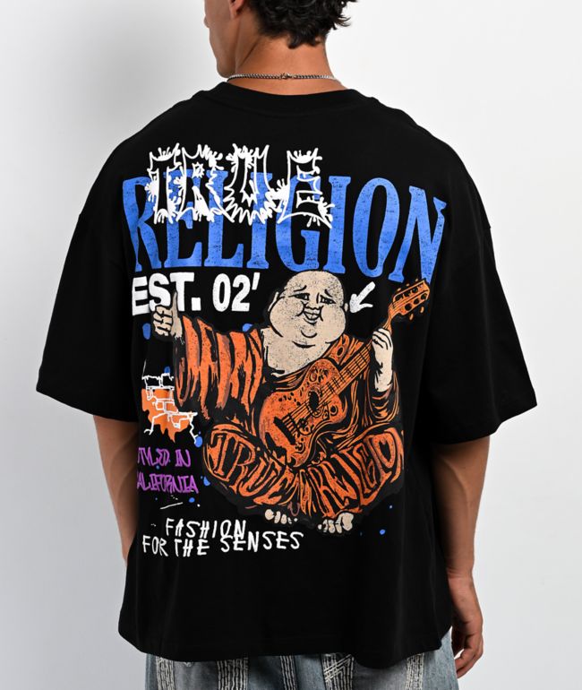 True Religion Concert Buddha Black T-Shirt - True Religion