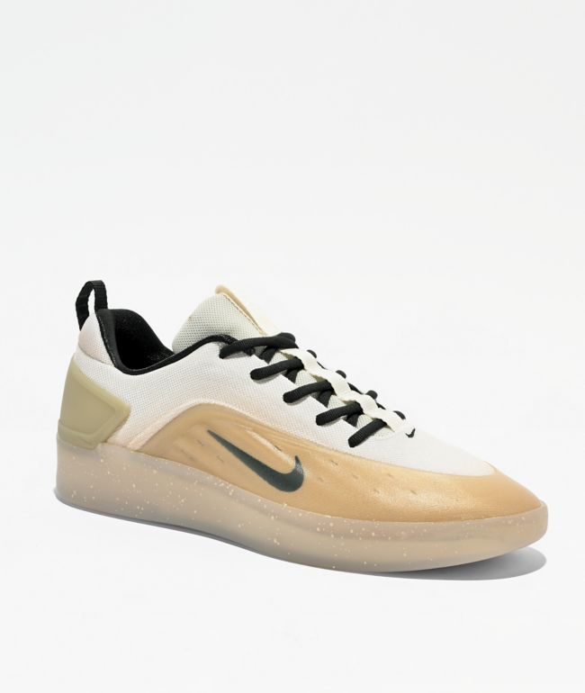 Nike SB Zoom Nyjah 4 Desert Khaki & Dark Smoke Grey Skate Shoes - Nike