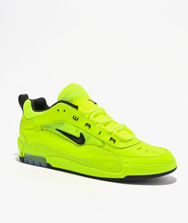 Nike SB Air Max Ishod PRM Volt & Black Skate Shoes - Nike