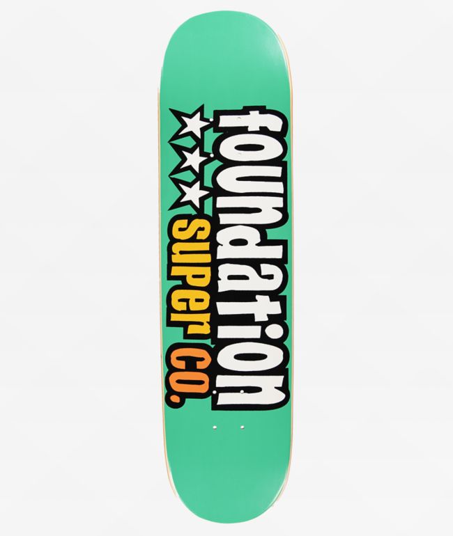 Foundation 3 Star 7.88" Skateboard Deck - Foundation Skateboards