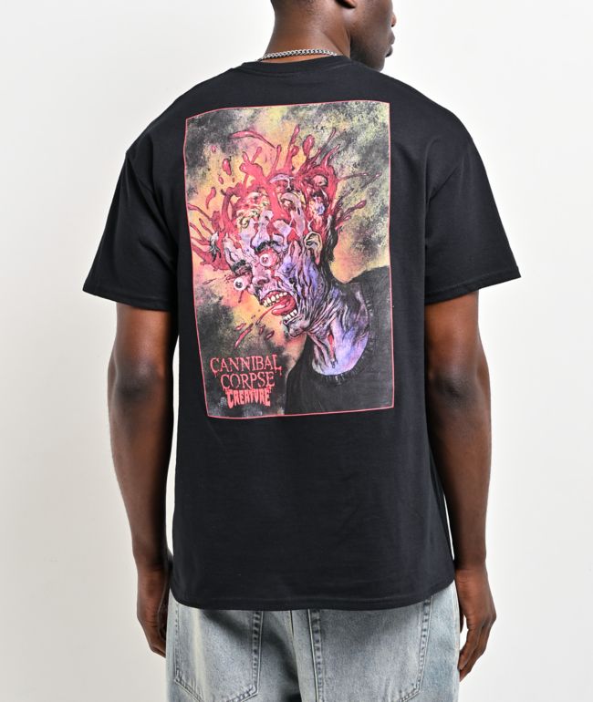 Creature x Cannibal Corpse Skull Black T-Shirt - Creature