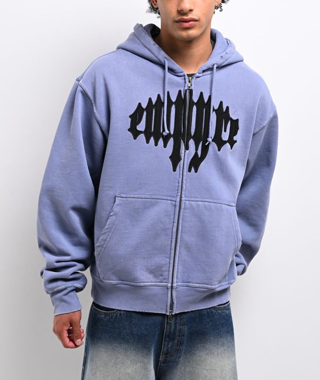Empyre Leg Cramp Blue Zip Hoodie - Empyre