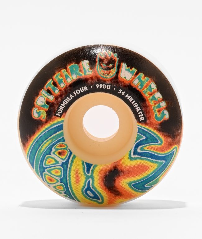 Spitfire Formula Four Radioactive Big Head Classic 54mm 99a White Skateboard Wheels - Spitfire