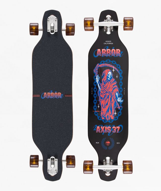 Arbor Axis Journey Reaper 37" Drop Through Longboard Complete - Arbor Collective