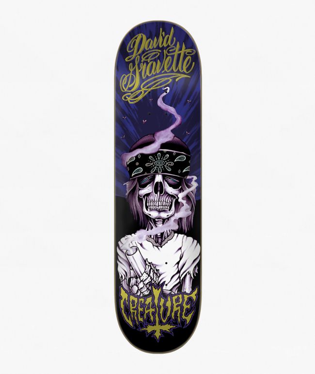 Creature Gravette Hippie Skull 8.3" Skateboard Deck - Creature
