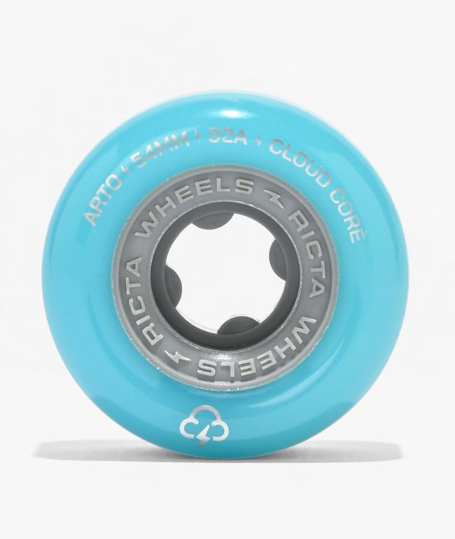 Ricta Arto Clouds 54mm 92a Blue & Grey Skateboard Wheels - Ricta Wheels