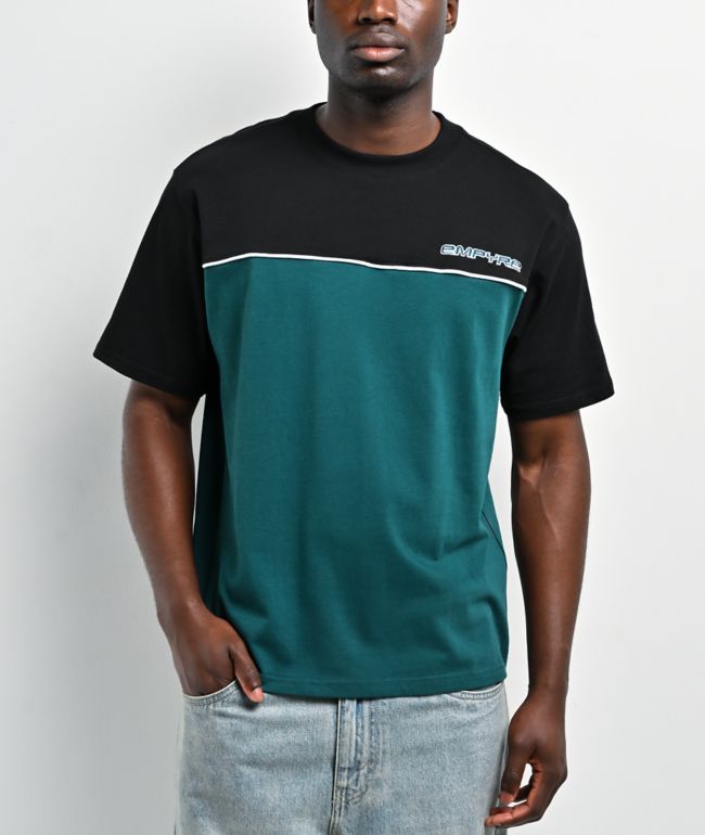 Empyre Undertow Black & Teal T-Shirt - Empyre