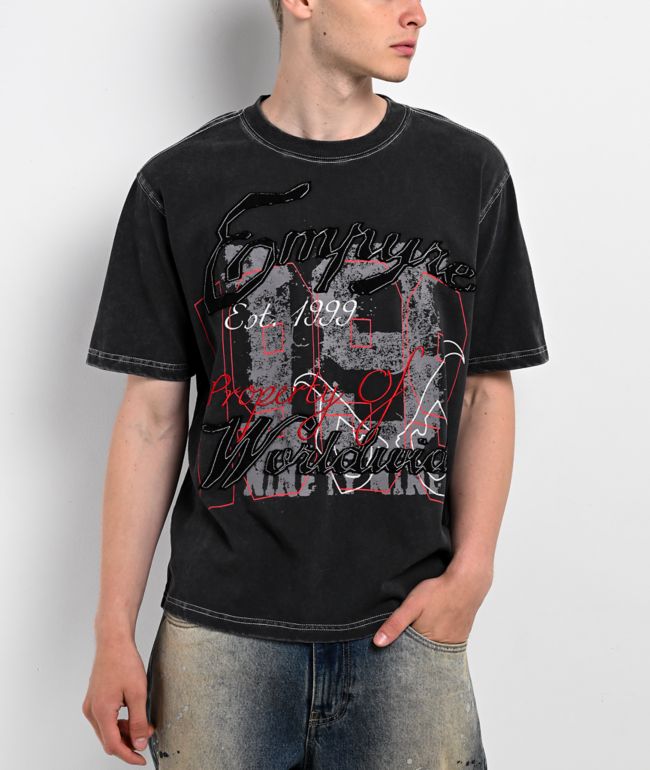 Empyre Knux Black Wash T-Shirt - Empyre