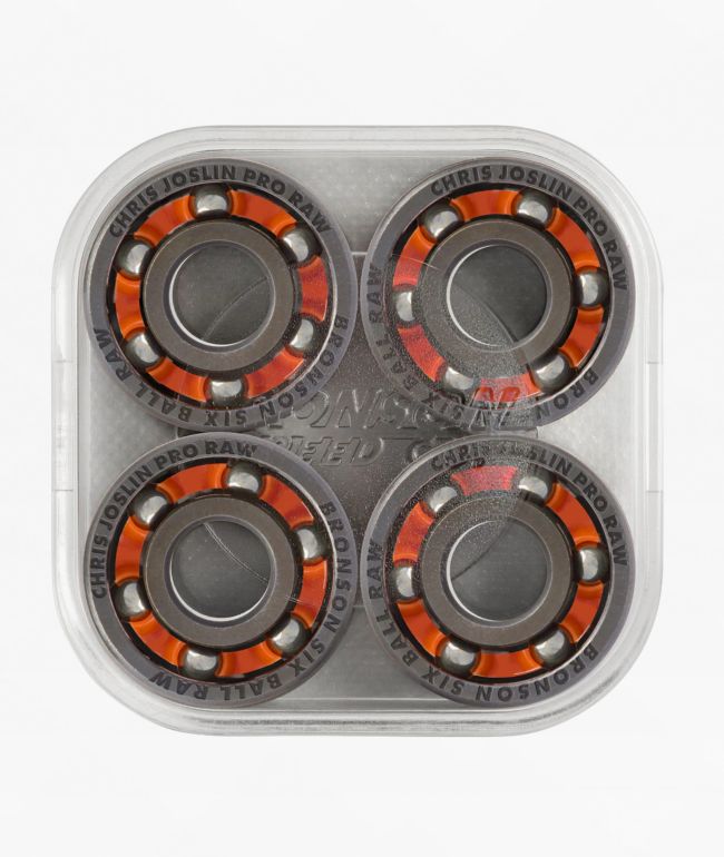 Bronson Joslin 6-Ball Raw Skateboard Bearings - Bronson Speed Co.