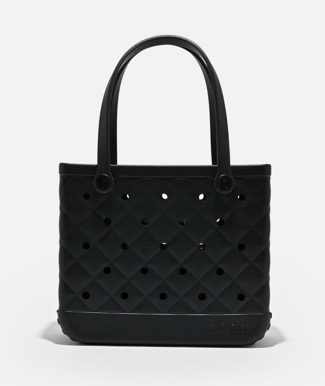 Bogg Baby Quilted Black Tote Bag - bogg