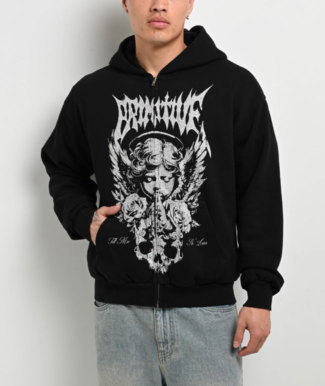 Primitive Thinker Black Zip Hoodie - Primitive