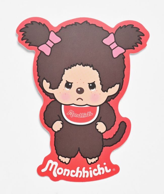 Monchhichi Grumpy Girl Sticker - Monchhichi