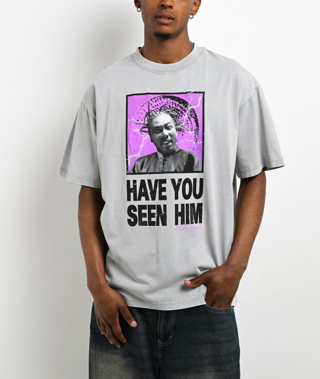 Color Bars x Ol' Dirty Bastard Have You Seen Him Grey T-Shirt - Color Bars