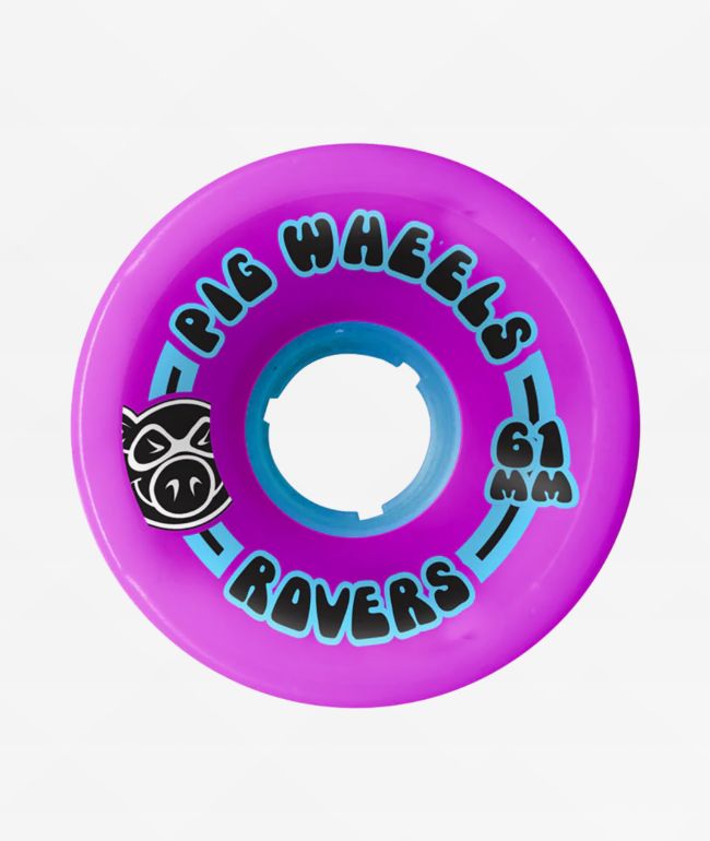 Pig Rover 61mm 85a Purple Cruiser Skateboard Wheels - Pig Wheels