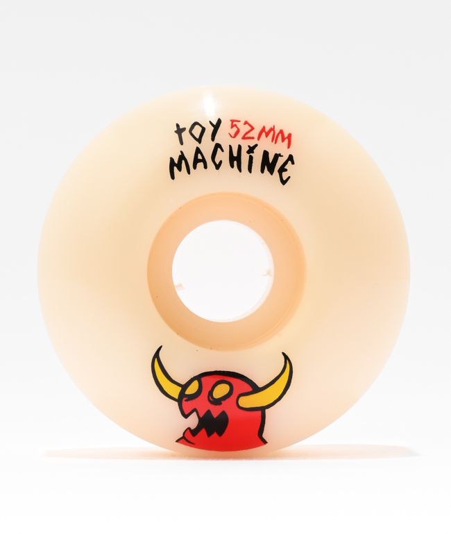 Toy Machine Sketchy Monster 52mm 99a White Skateboard Wheels - Toy Machine