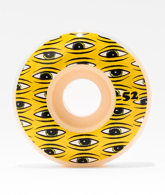 Toy Machine All Seeing 52mm 99a White Skateboard Wheels - Toy Machine