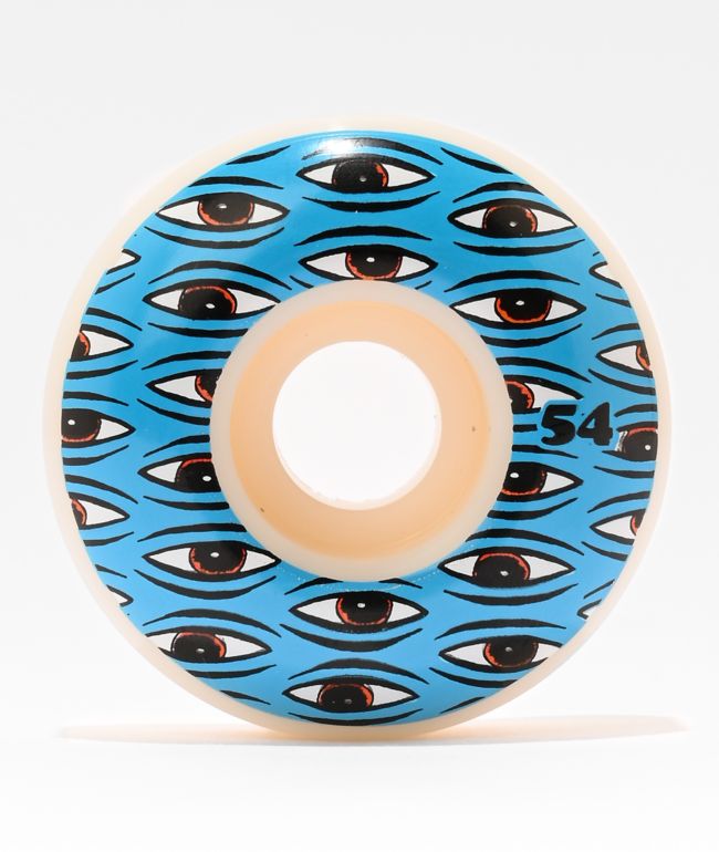 Toy Machine All Seeing 54mm 99a White Skateboard Wheels - Toy Machine