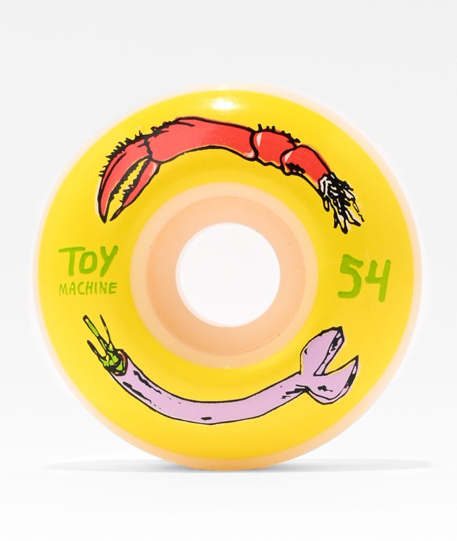 Toy Machine FOS Arms 54mm 99a White Skateboard Wheels - Toy Machine