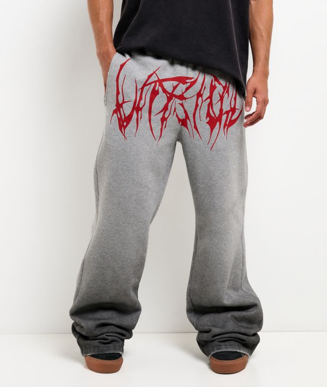 Vitriol Harrow Haunt Grey Baggy Sweatpants - Vitriol
