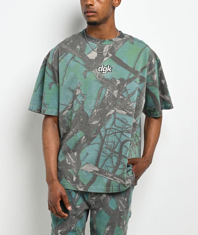 DGK Mint Timber Green Wash Boxy T-Shirt - DGK
