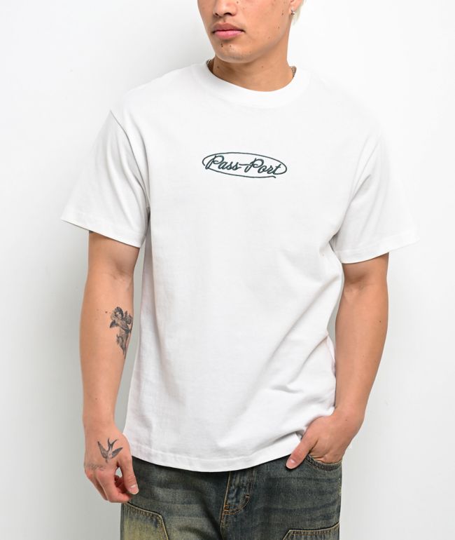 Passport Ovalit White T-Shirt - Passport