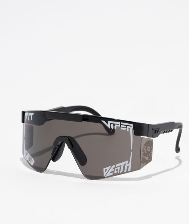 Pit Viper x Liquid Death The Exec Original Black & Smoke Polarized Sunglasses - Pit Viper