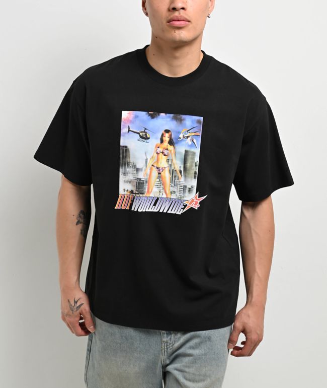 HUF In The Skies Black T-Shirt - HUF