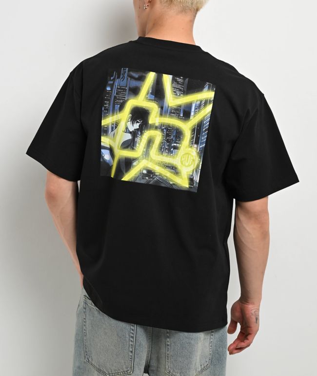HUF Cyberpunk Black T-Shirt - HUF