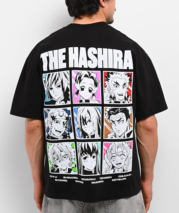 Hypland x Demon Slayer Hashira Black T-Shirt - Hypland