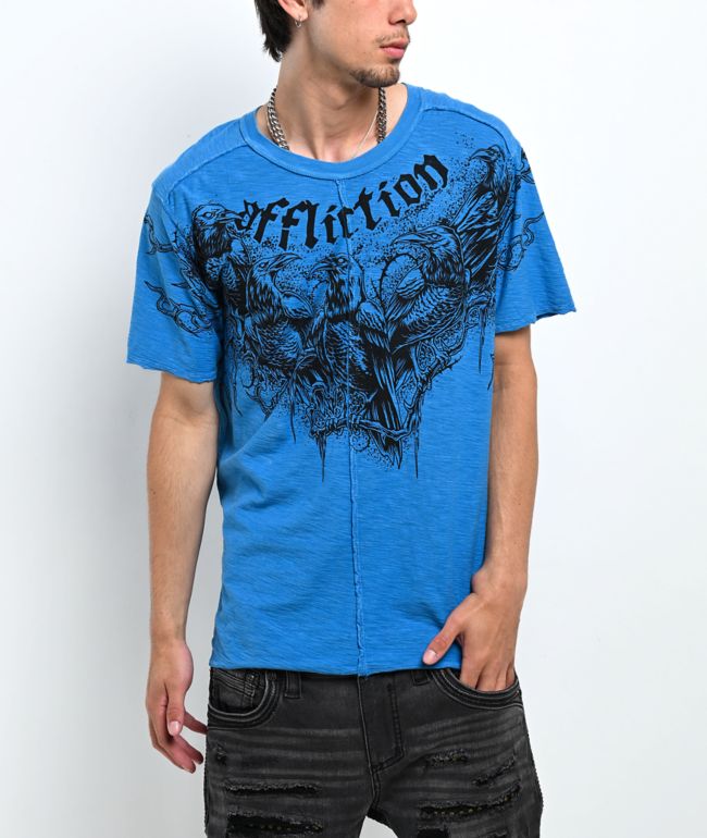 Affliction Mystery Blue T-Shirt - Affliction