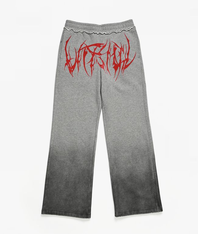 Vitriol Kids Harrow Haunt Grey Wash Sweatpants - Vitriol