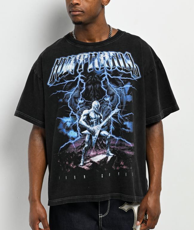 Ninth Hall Iron Surge Black Wash T-Shirt - Ninth Hall