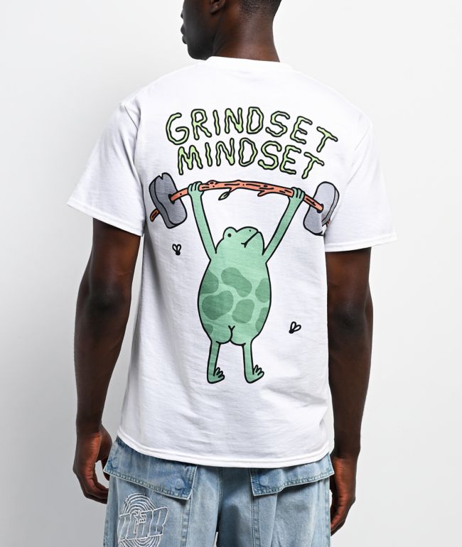 A.LAB Grindset Mindset White T-Shirt - A.LAB